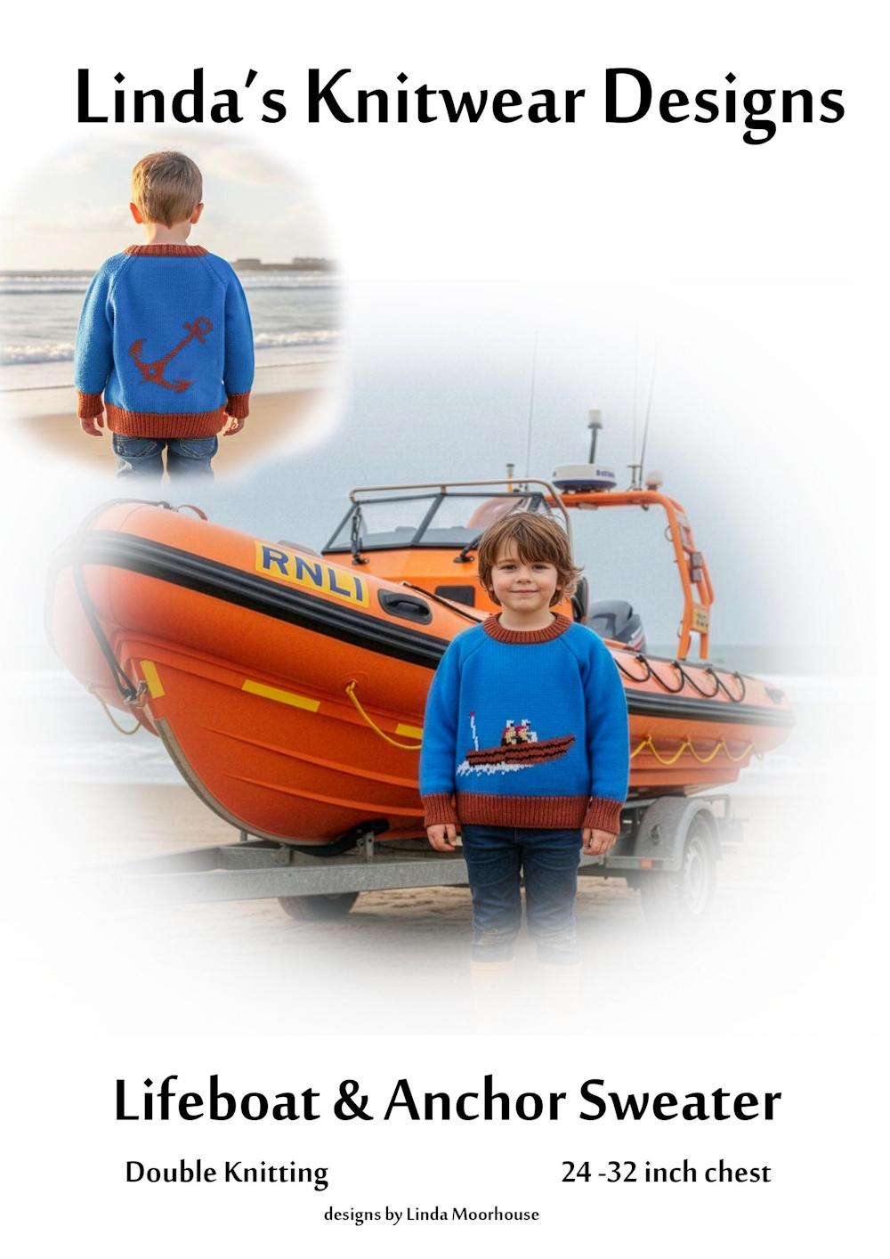 Lifeboat & anchor sweater
