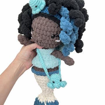 Ola - Mermaid Crochet Pattern, Plushie Mermaid