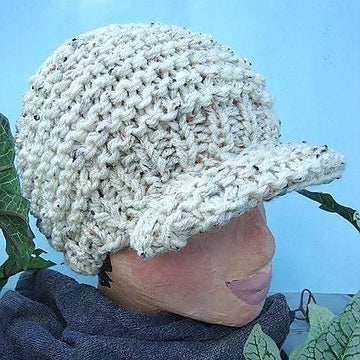 Knit Flat Adult Newsboy Hat | Knitting Pattern 82
