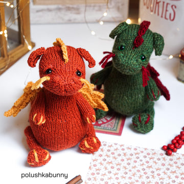 Knitted DRAGON pattern