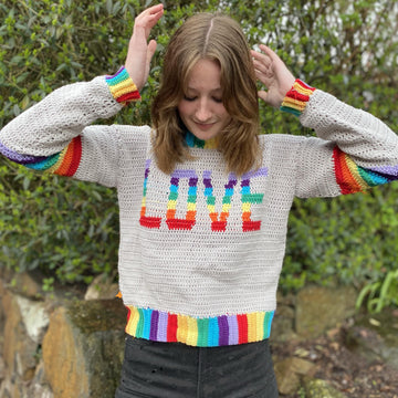 Rainbow Love Heart Jumper