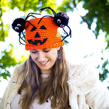 Spider Pumpkin Hat