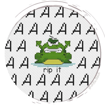 Frog Cross Stitch PDF Pattern