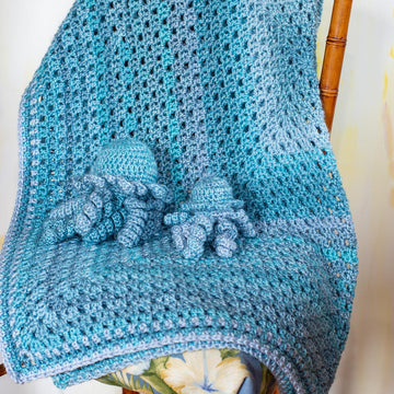 Granny Filet Crochet Baby Blanket Pattern