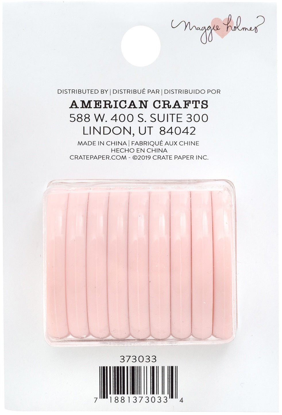 American Crafts Maggie Holmes Day-To-Day Planner Discs 2.75"X4" 9/Pkg - Blush