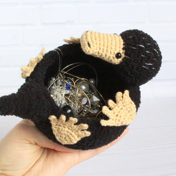 Niffler crochet Jewelry basket  fantastic beasts