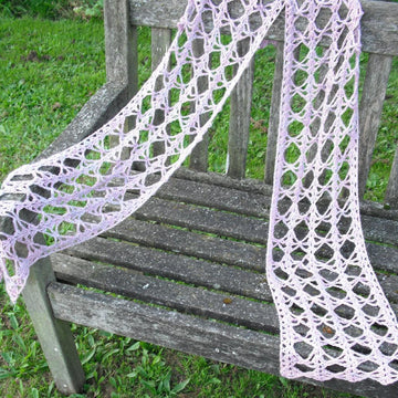 Wisteria crochet scarf