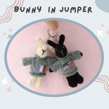 Bunny with flag jumper