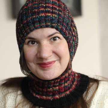Laura Knit Balacava for DK