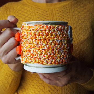 Candy Corn Cup Cozy