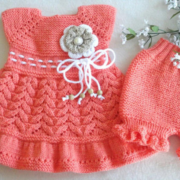 Knitting PATTERN Knitted Diaper Cover Baptism Baby Dress