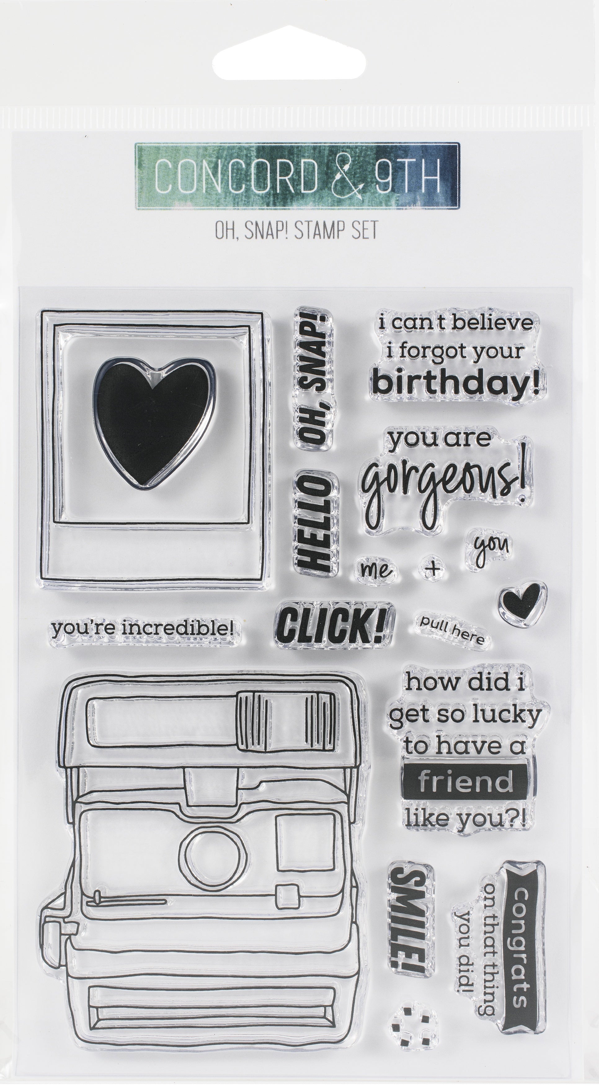 Concord & 9th Clear Stamps 4"X6" - Oh, Snap!
