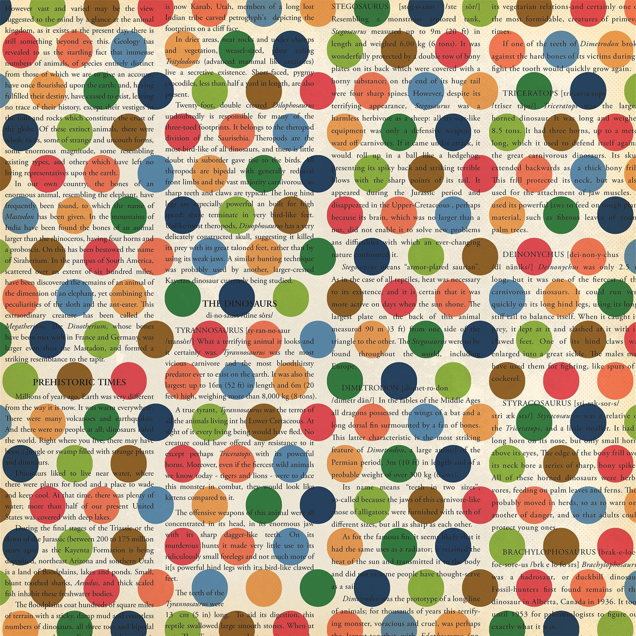 Echo Park Paper Dinosaurs Double-Sided Cardstock 12"X12" 25/Pkg - Dino Dot