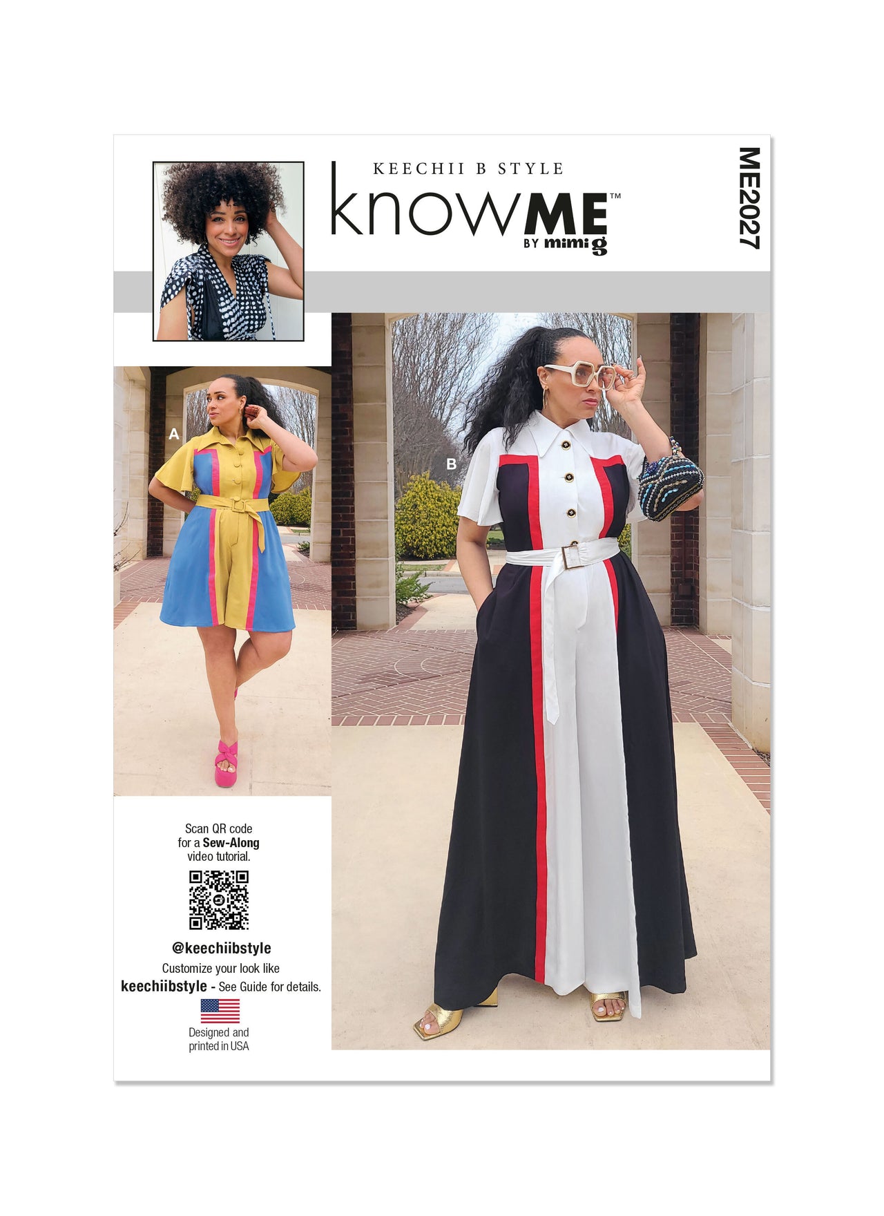 Know Me Misses' and Women's Romper and Jumpsuit ME2027 - Sewing Pattern