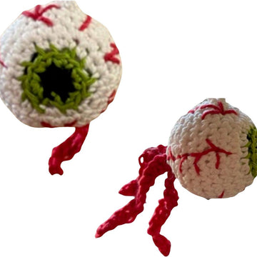 Crochet Halloween Decorations for Pumpkin, Spider, Eyeball, Witch's Hat, Cauldron, Broomstick and Black Cat