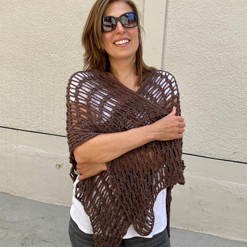 Simple Summer Boho Ruana: Easy Crochet Wrap Pattern