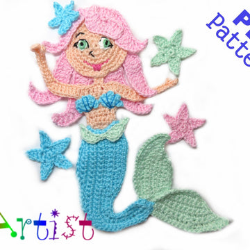Crochet Pattern - Instant PDF Download - Mermaid 3