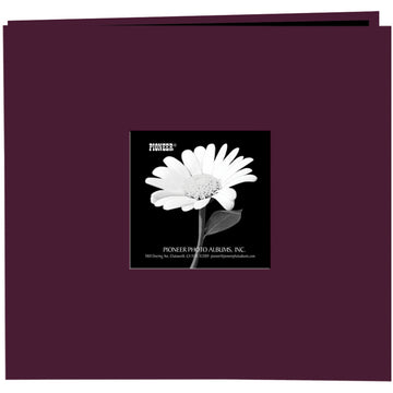 Pioneer Book Cloth Cover Post Bound Album 8"X8" - Sweet Plum