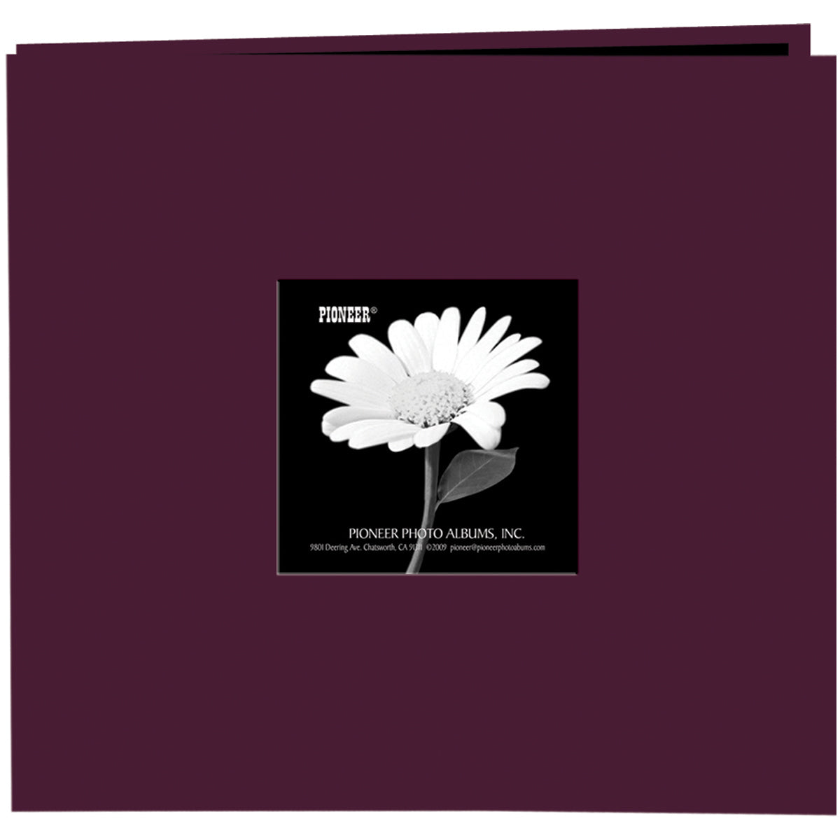 Pioneer Book Cloth Cover Post Bound Album 8"X8" - Sweet Plum