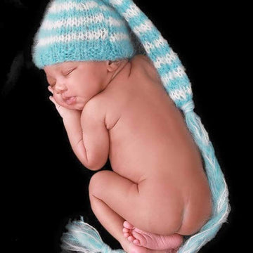Striped Pixie Elf hat