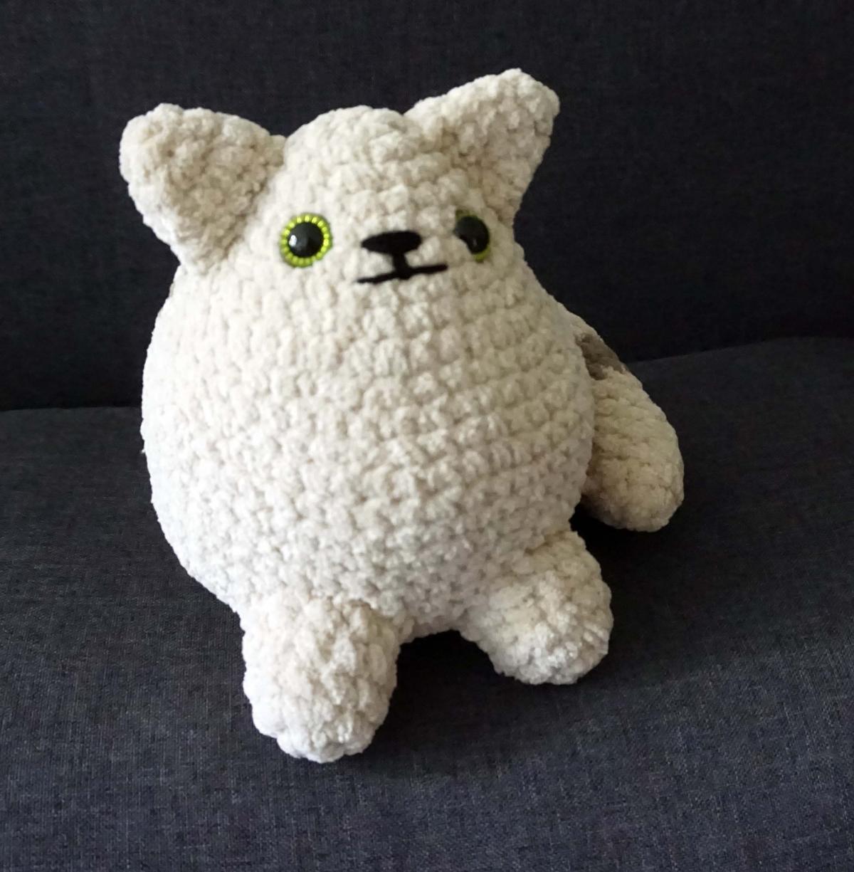 Crochet Pattern Chubby Cat Amigurumi (PDF, Beginner-Friendly)