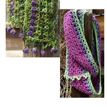 Dancing Crocus Scarf and Infinity Scarf