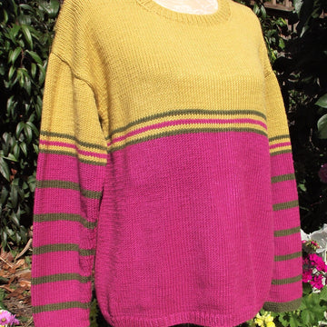 Easy Fit Colour-Block Sweater