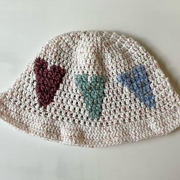 Kids Six Hearts Sunhat