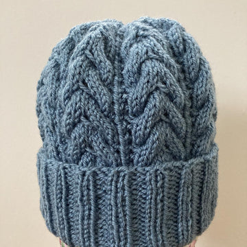 Pretty Cables Beanie Hat Aran