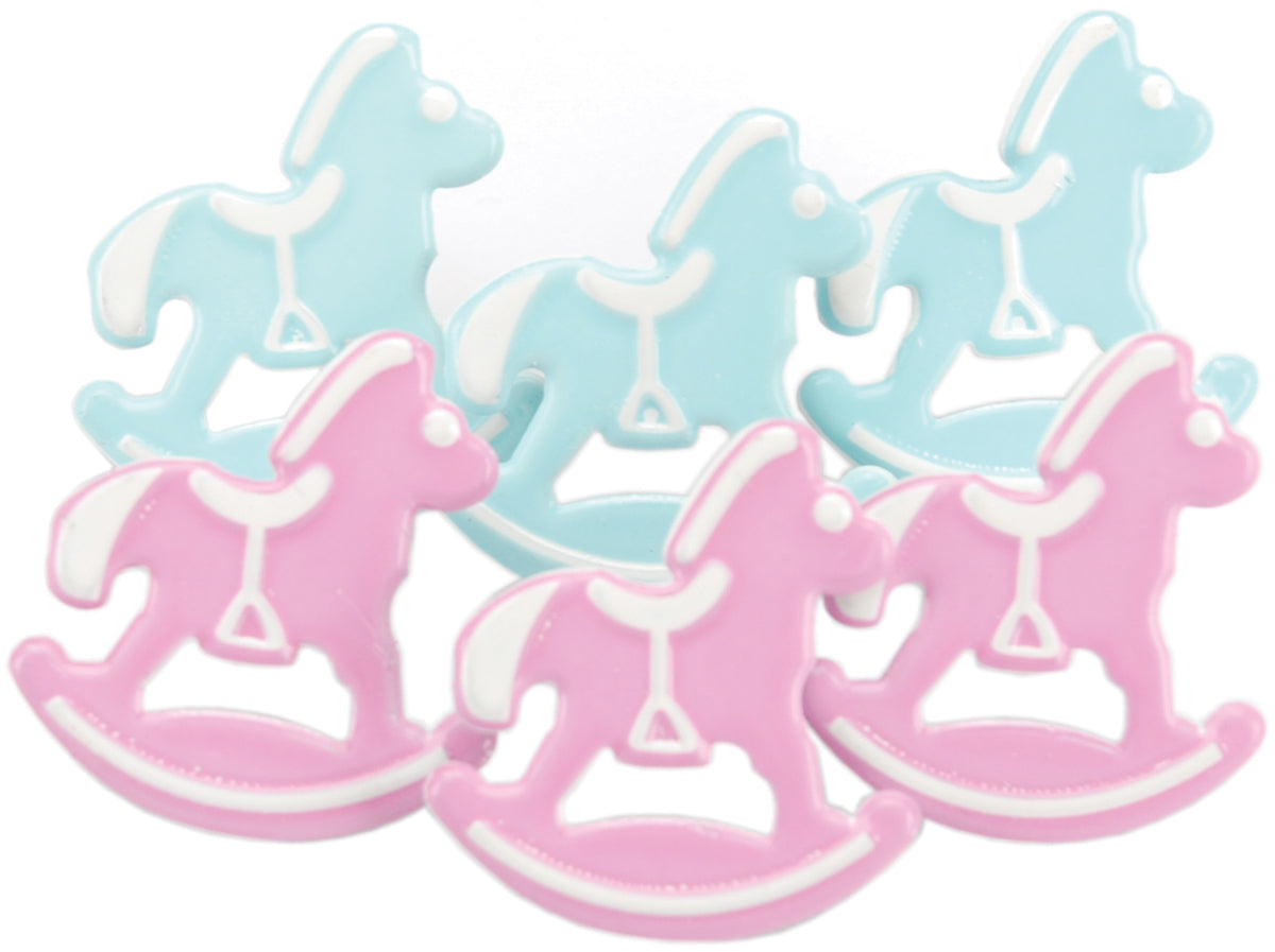 Eyelet Outlet Shape Brads 12/Pkg - Rocking Horses