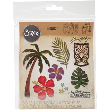 Sizzix Thinlits Dies By Tim Holtz 8/Pkg - Tropical
