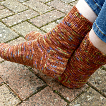 Vanilla Sock with Gusset and Choice of Reinforced Heel