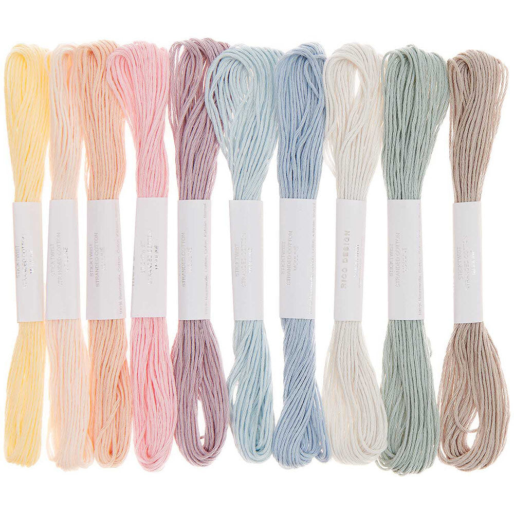 Rico Stranded Cotton Set Pastel, 10 pieces