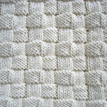 Basketweave Initial Baby Blanket