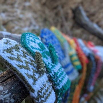 Folk Mitten Ornament
