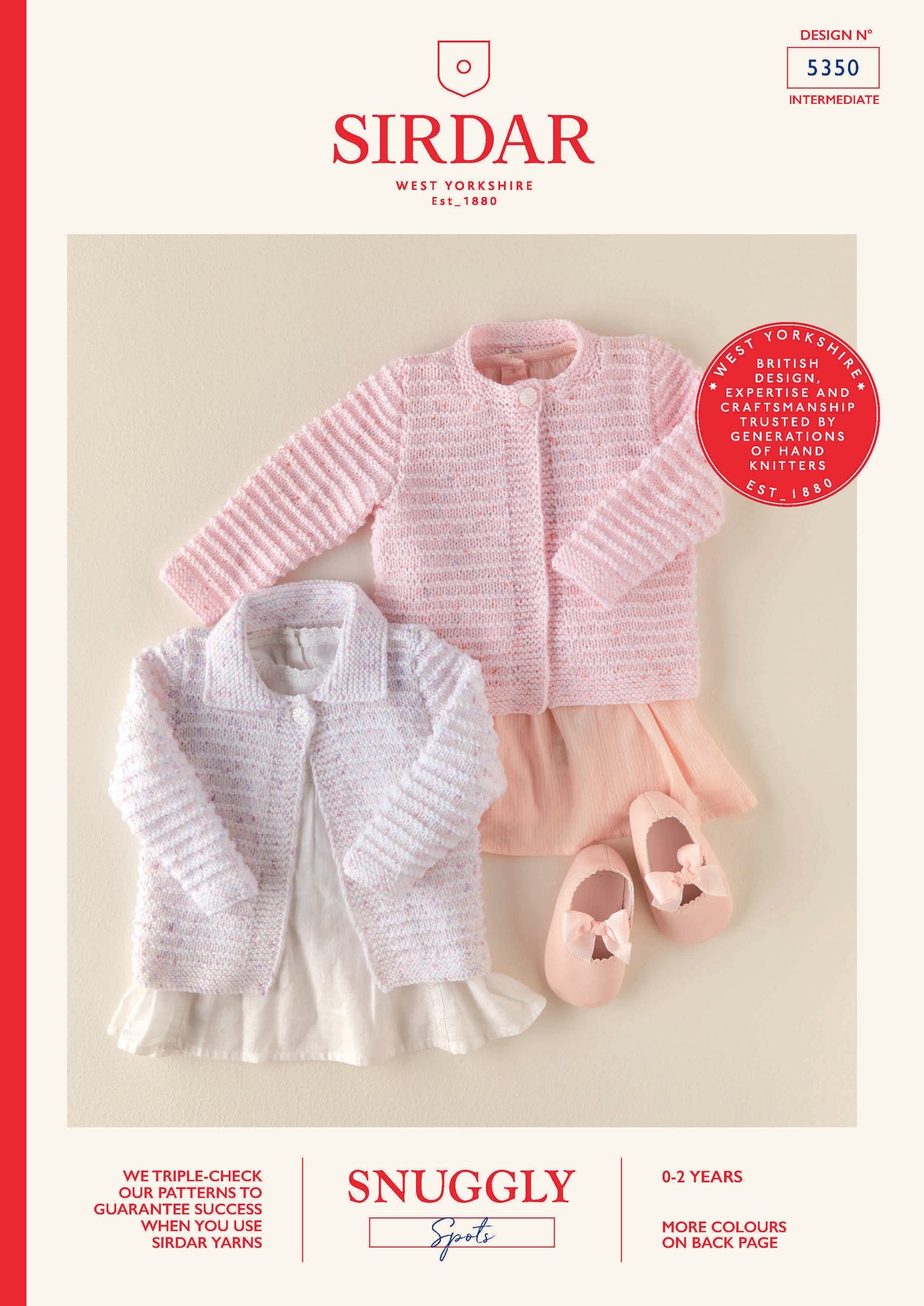 Baby's Cardigan in Sirdar Snuggly Spots DK - 5350 - Leaflet
