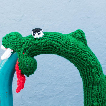 Knit Snake Yarnbomb
