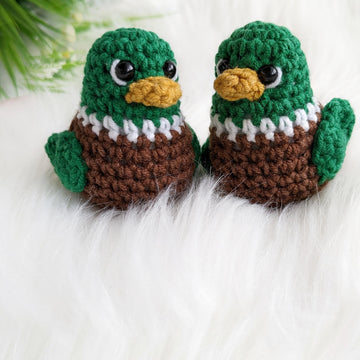 Crochet duck pattern, amigurumi mallard duck easy crochet pattern