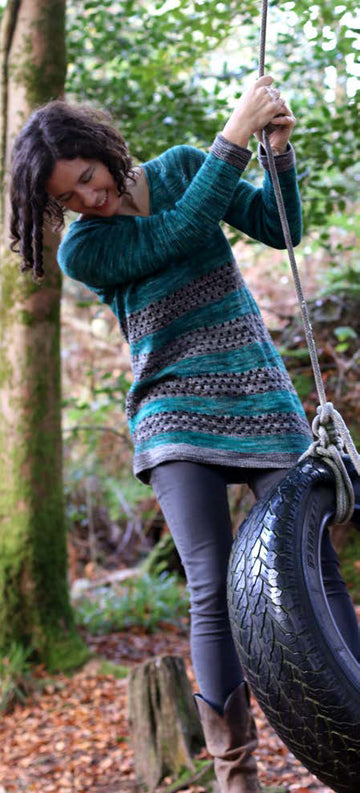 Lignite Jumper by Carol Feller in The Yarn Collective Bloomsbury DK