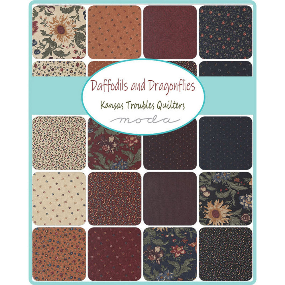 Moda Fabrics Daffodils and Dragonflies Fat Quarter Bundle