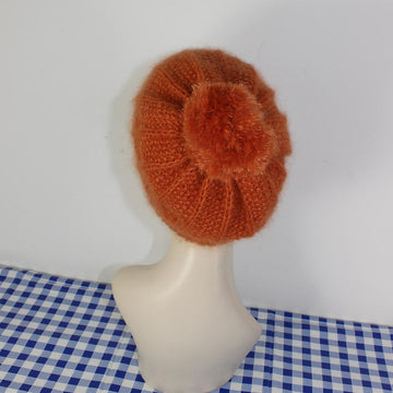Circular Moss Stitch & Fishermans Rib Bobble Beanie