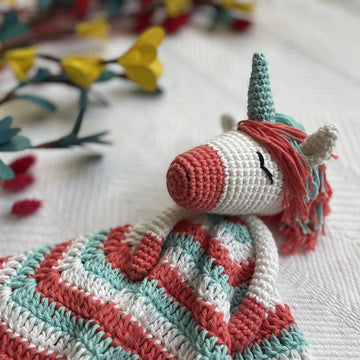 Unicorn Lovey Security Blanket