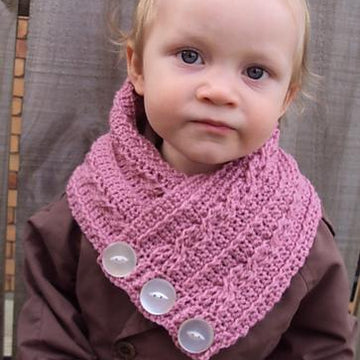 Child's Cabled Neck Warmer