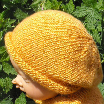 BABY ROLL BRIM SILK SLOUCH KNITTING PATTERN - MADMONKEYKNITS