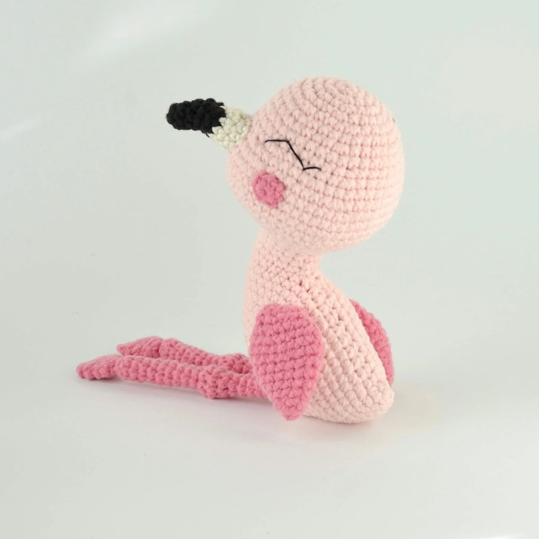 Amigurumi Flamingo in Lion Brand Feels Like Butta - M23047 FB - Downloadable PDF