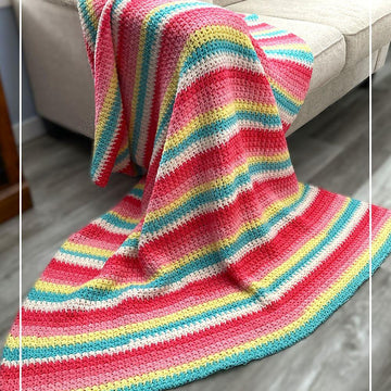 Bright Pastel Textured Blanket