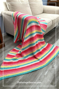 Bright Pastel Textured Blanket