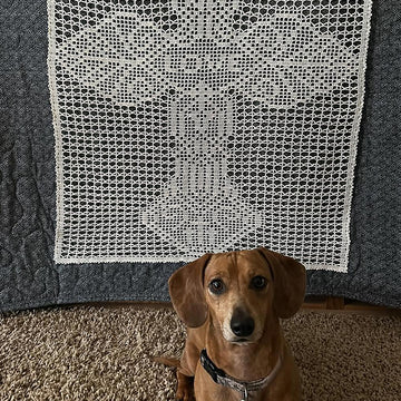 Infinite Love Pattern - Filet Crochet Wall Decor