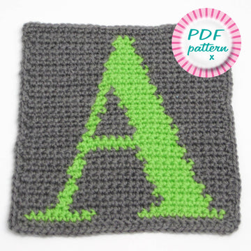 Colourwork alphabet squares