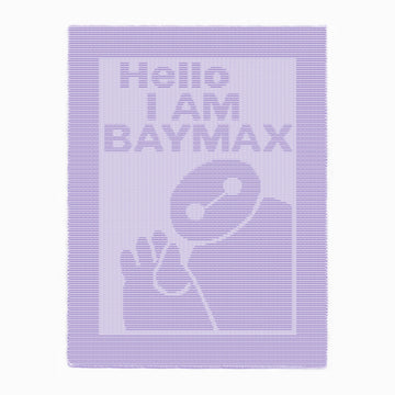 Baymax Blanket Knitting Pattern, Knit and Purl only
